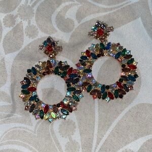 Multi Colored Statement Earrings